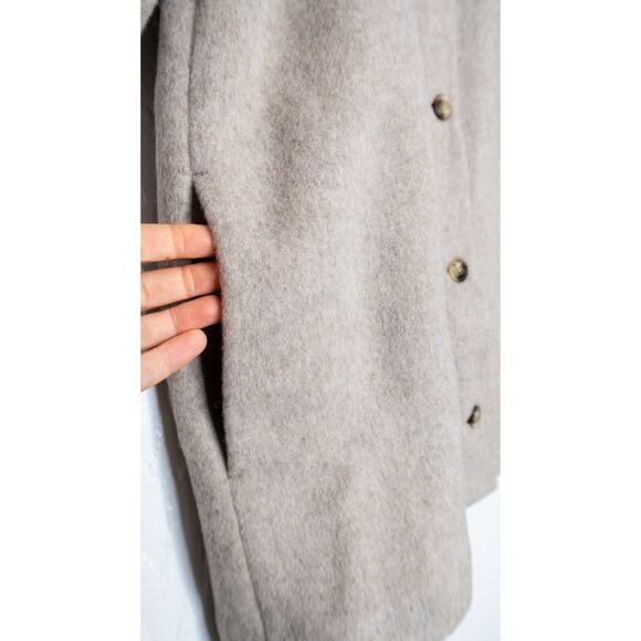 REFORMATION 'Rocky' Oversized Wool Shirt Jacket in Beige US L NWT - Picture 10 of 13